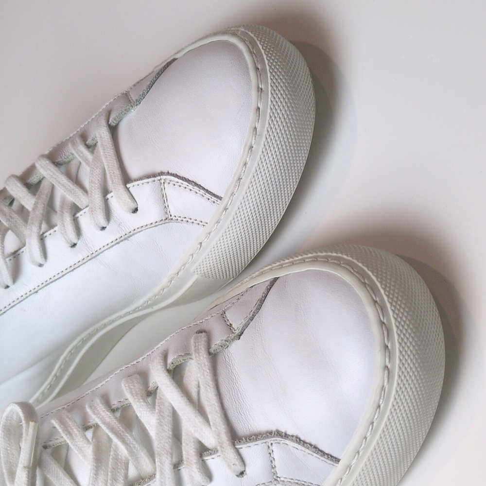 Common Projects Achilles Sneakers in White Leather Size EU 39 US Women's 9 - Picture 11 of 17